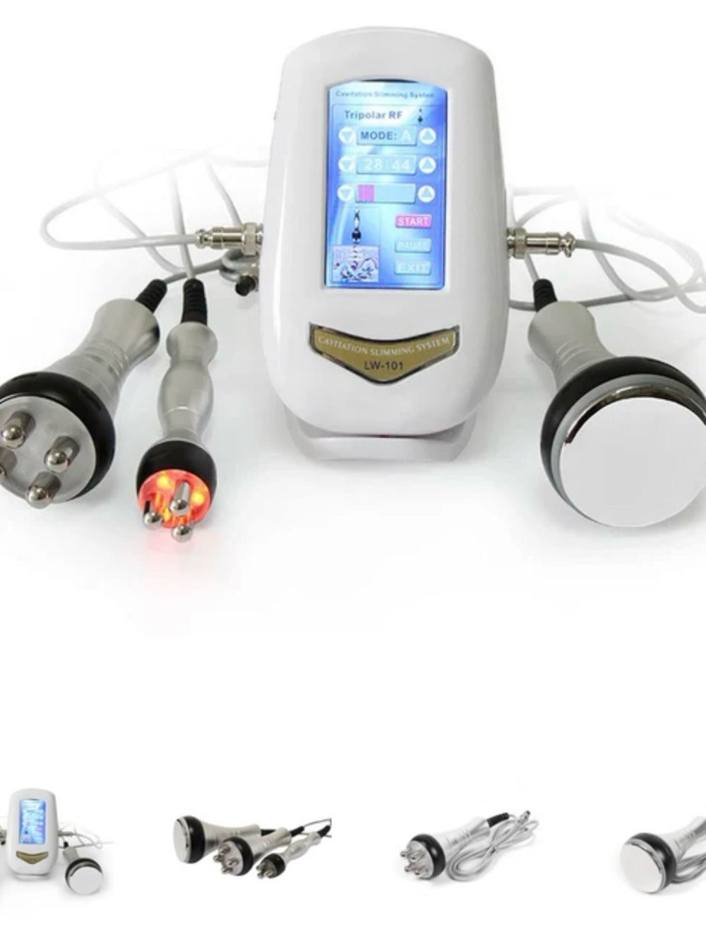 Cavitation Slimming System LW-101 - White Body with Silver Probes